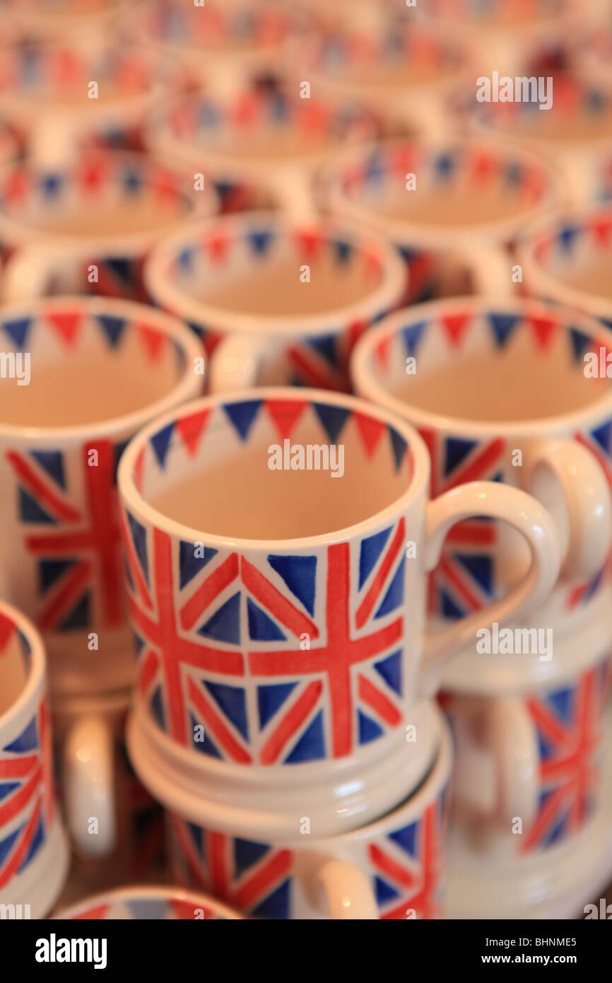 Emma Bridgewater pottery Union Flag mugs Stock Photo - Alamy