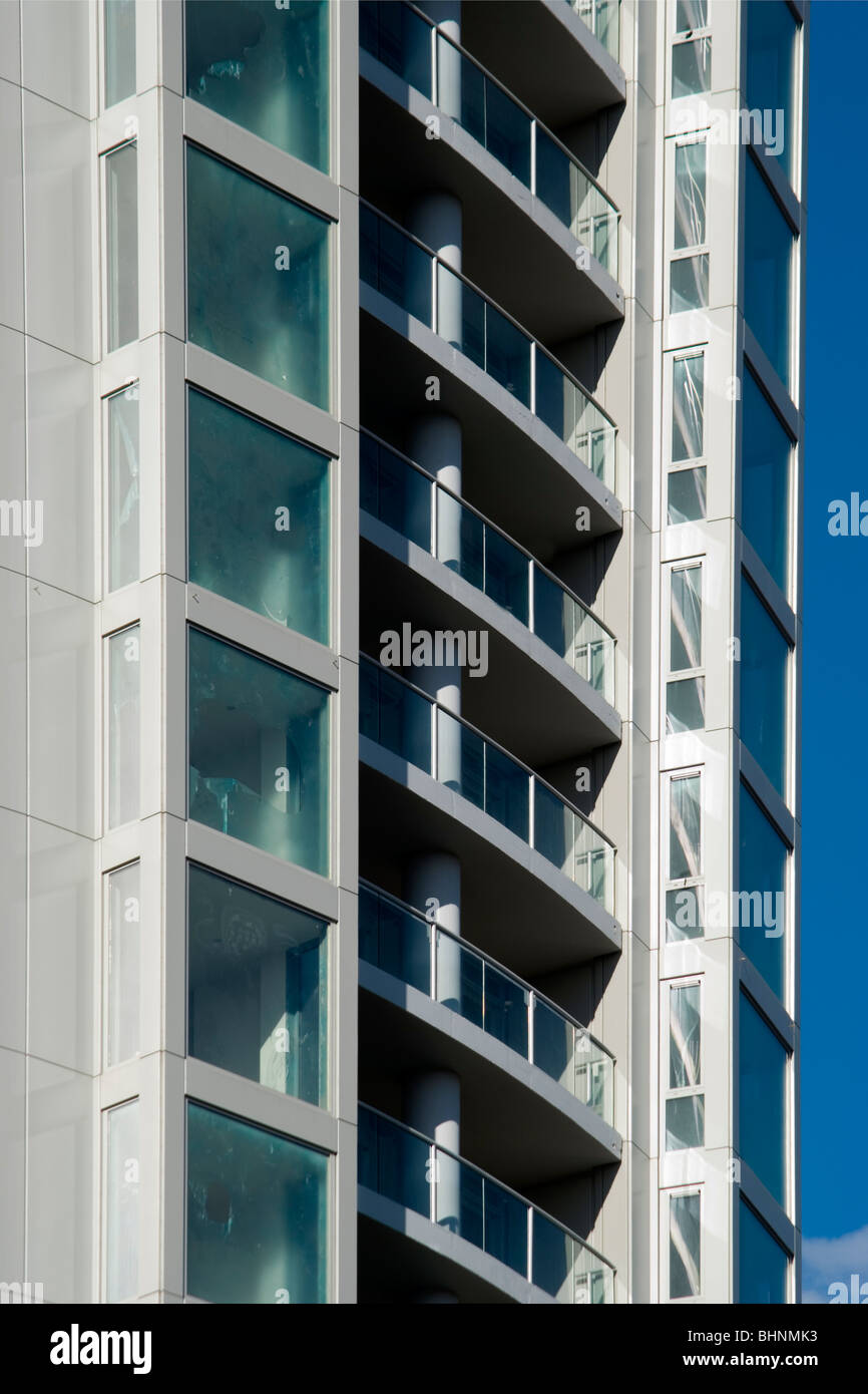 Altitude 25, East Croydon luxury apartment building. Surrey, UK Stock
