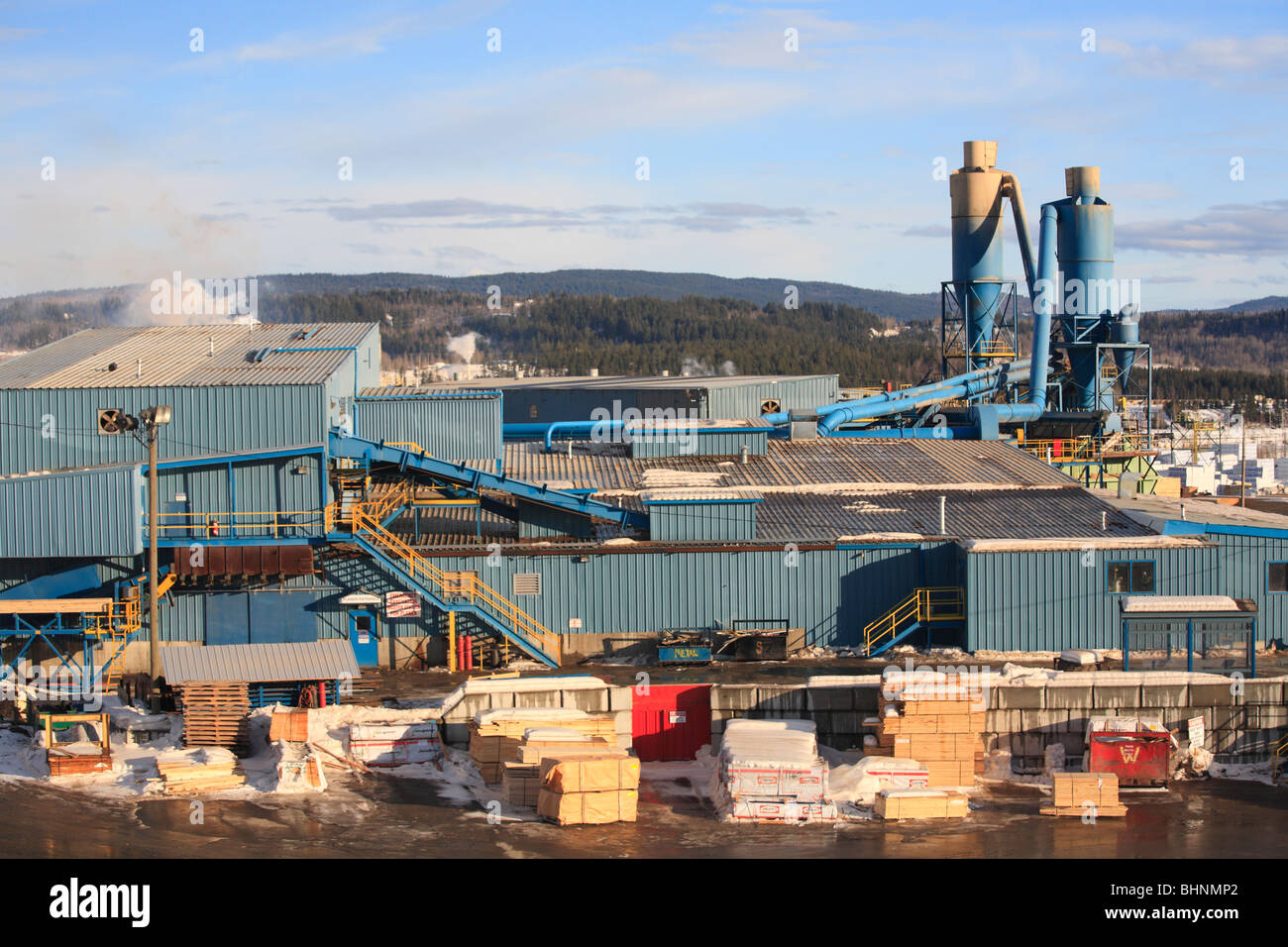 Sawmill, Quesnel, British Columbia Stock Photo