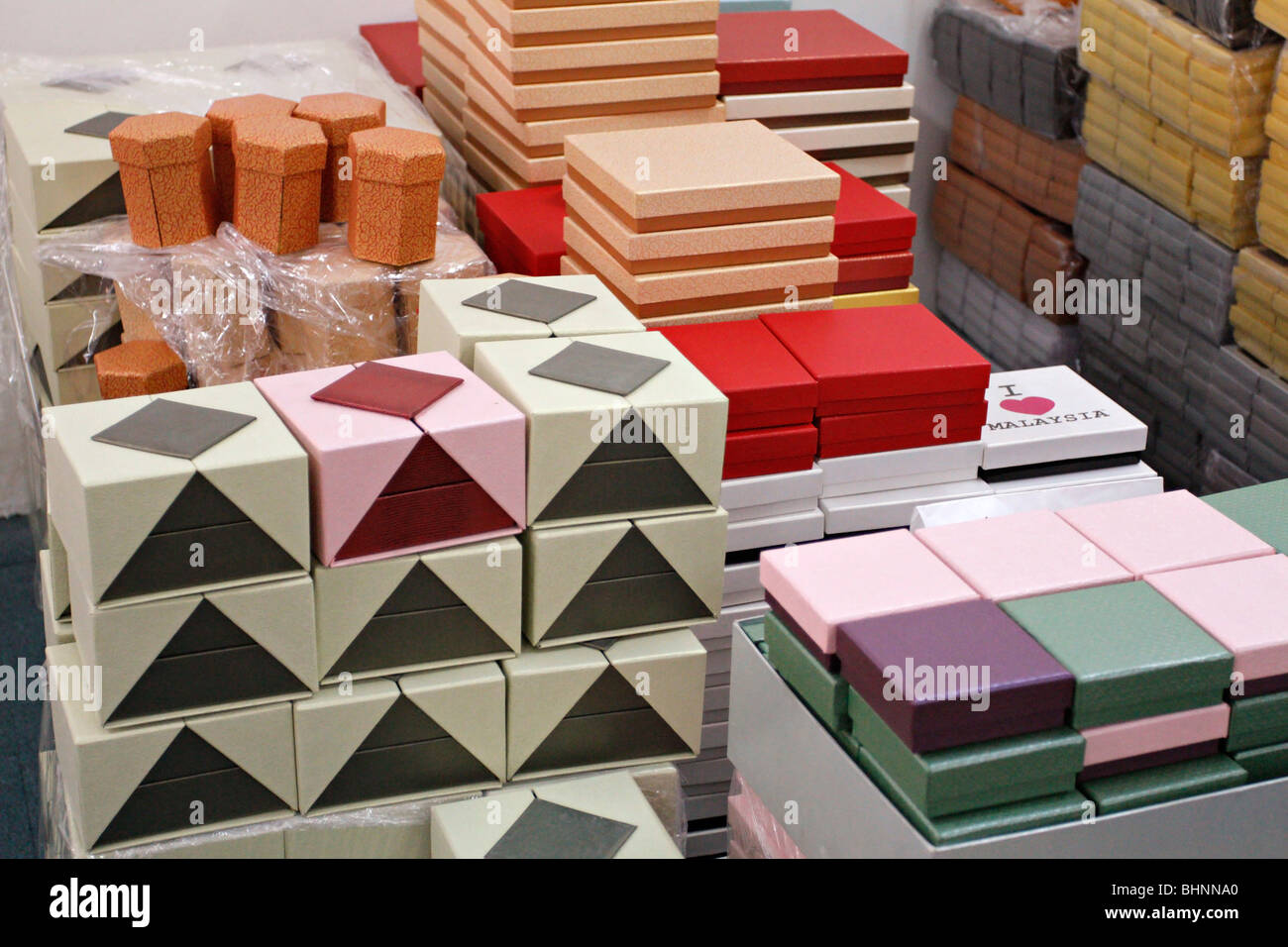 Gift box factory in Malaysia Stock Photo Alamy