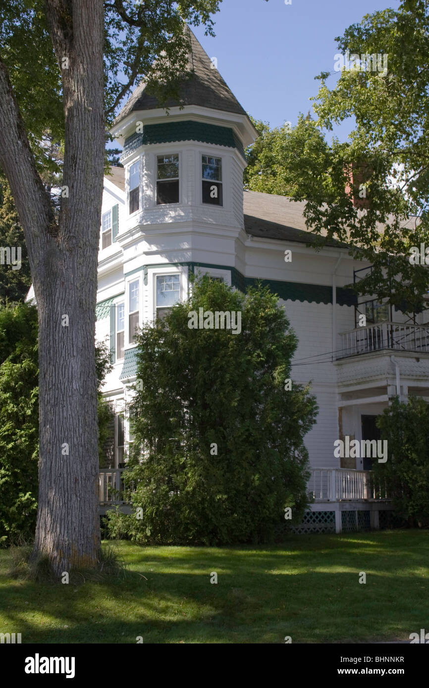 An old Victorian home in Castine, Maine Stock Photo Alamy