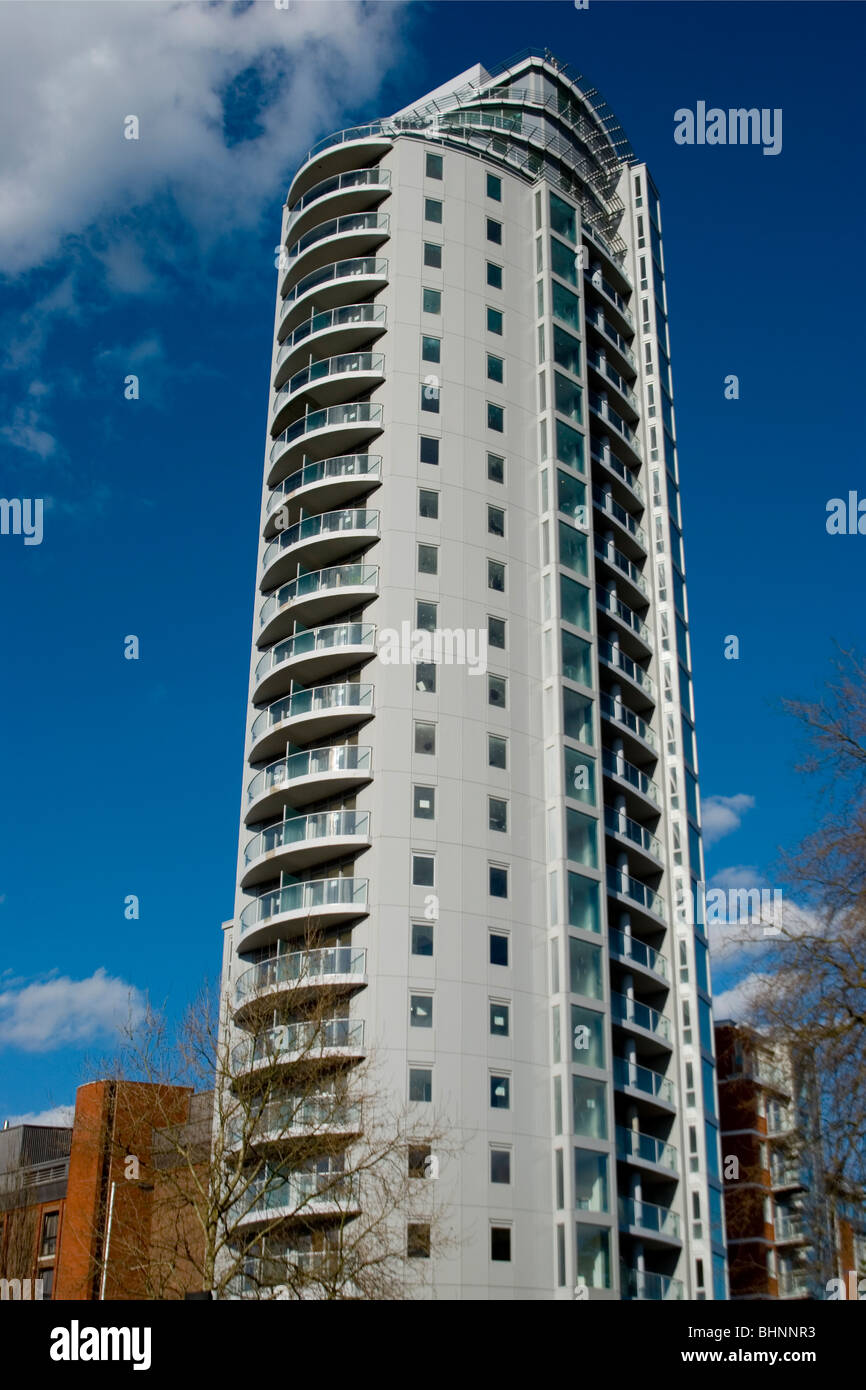 Altitude 25, East Croydon luxury apartment building. Surrey, UK Stock