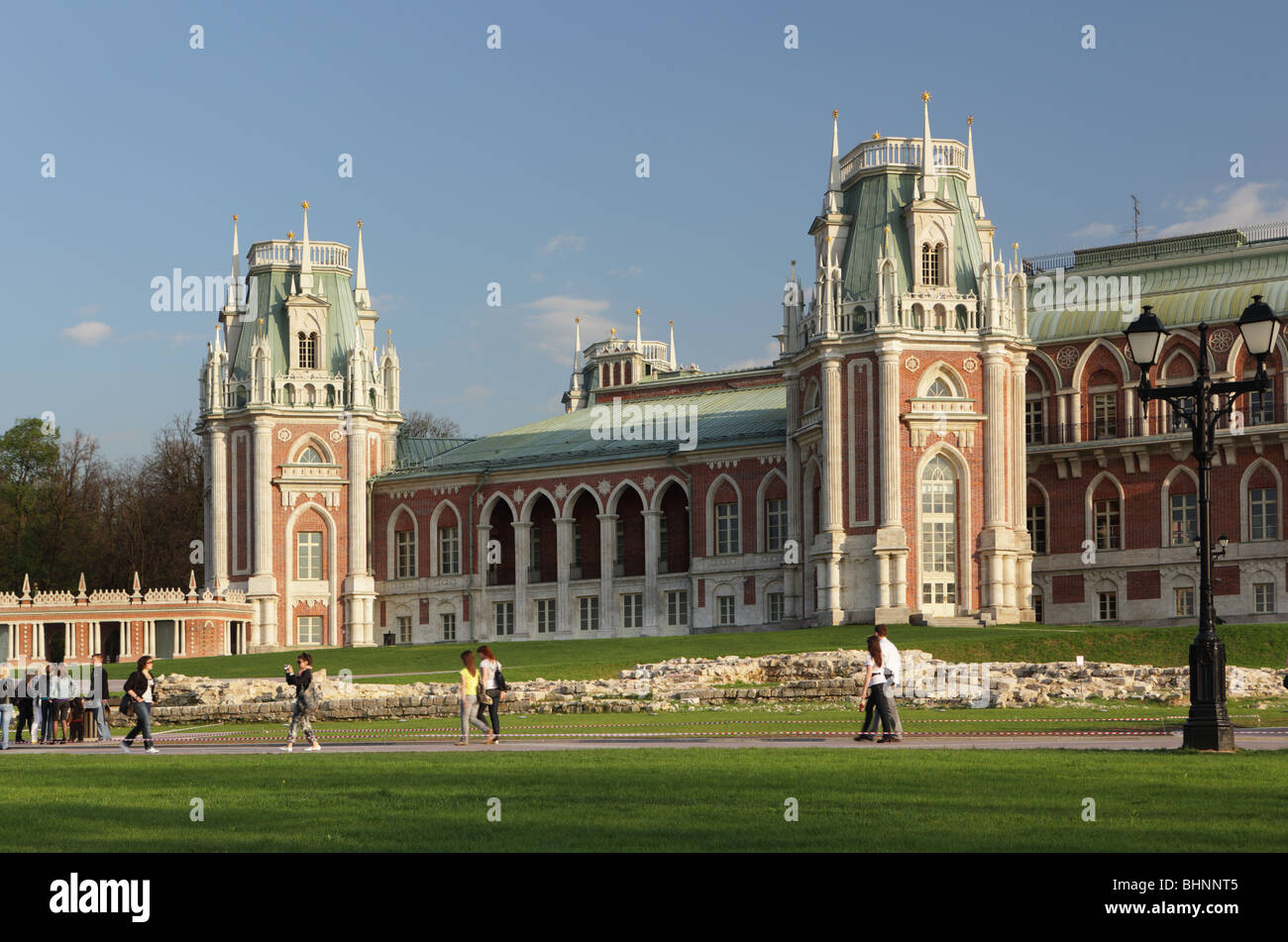 Grand Palace in the State Museum-Reserve Tsaritsyno, Moscow, Russia Stock Photo