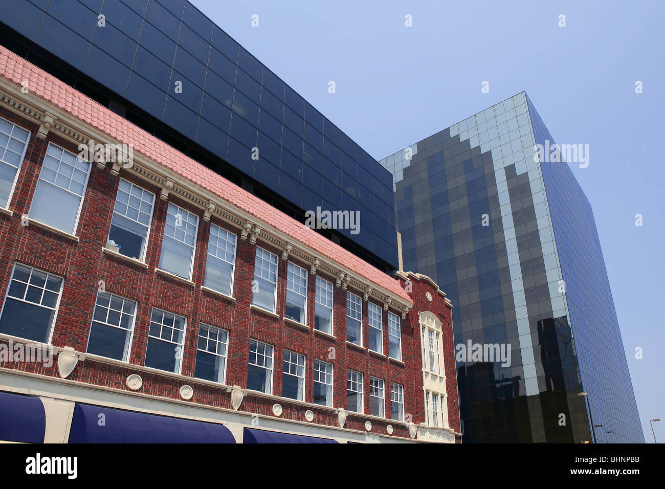 Dallas downtown city urban view with buildings Stock Photo