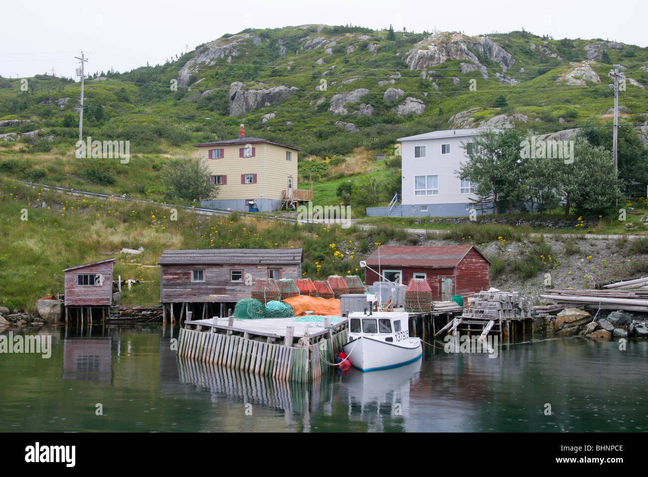 Fisherman's wharf at Burin, Newfoundland Stock Photo Alamy