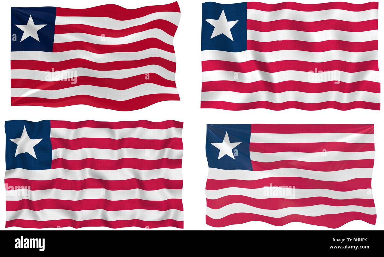 Great Image of the Flag of Liberia Stock Photo - Alamy