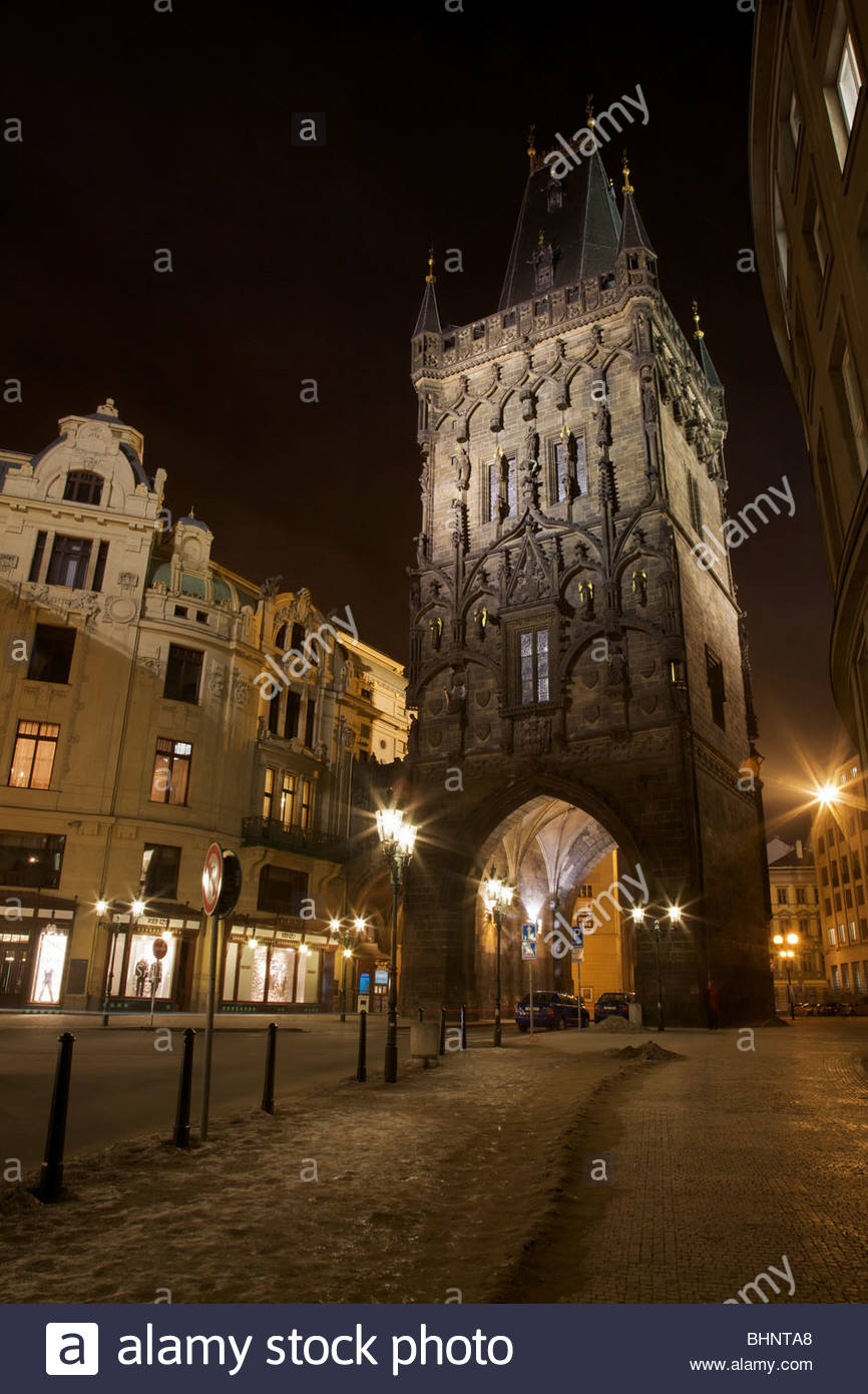 Gothic Prague Night High Resolution Stock Photography and Images - Alamy