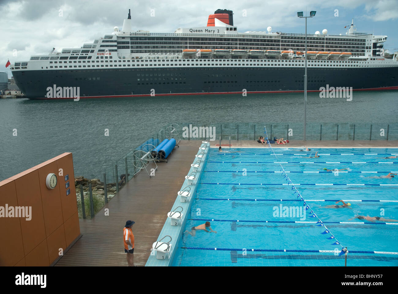 Boy charlton swimming pool queen hires stock photography and images
