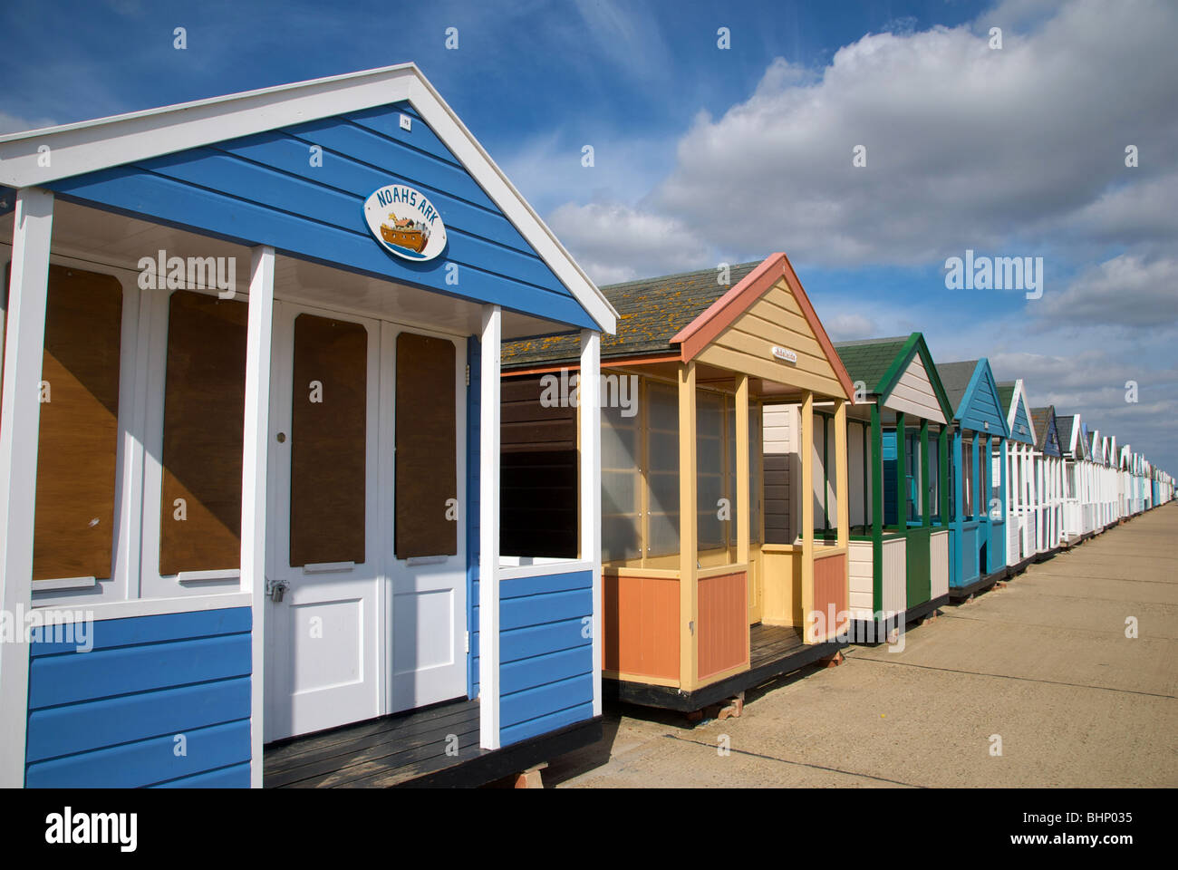 Southwold Suffolk UK Beach Huts Seafront Stock Photo Alamy