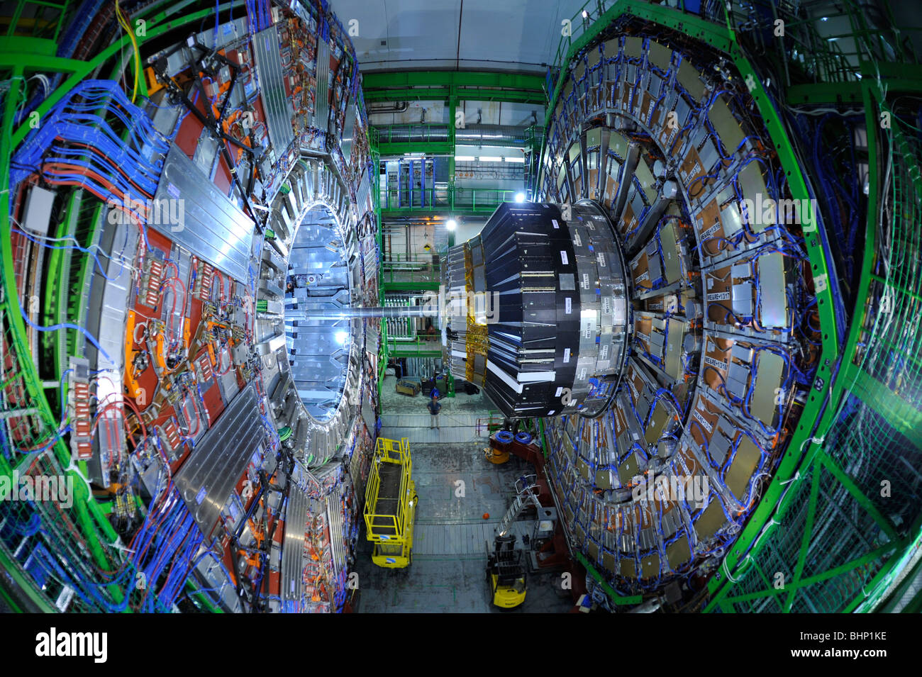 Switzerland, Geneva, interior of Cern , laboratory for nuclear research, Alice CSM experiment Stock Photo
