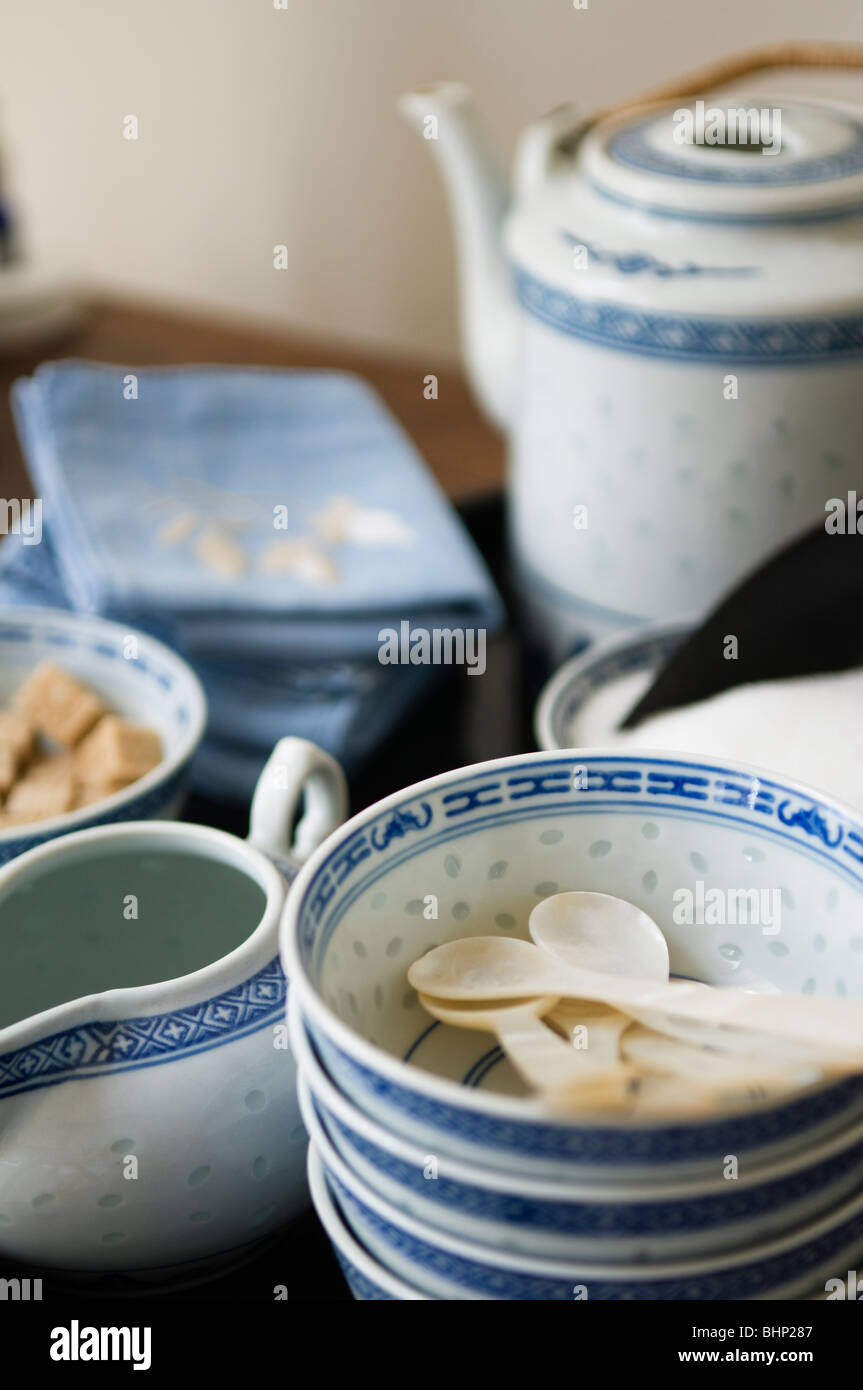 Blue crockery set hires stock photography and images Alamy