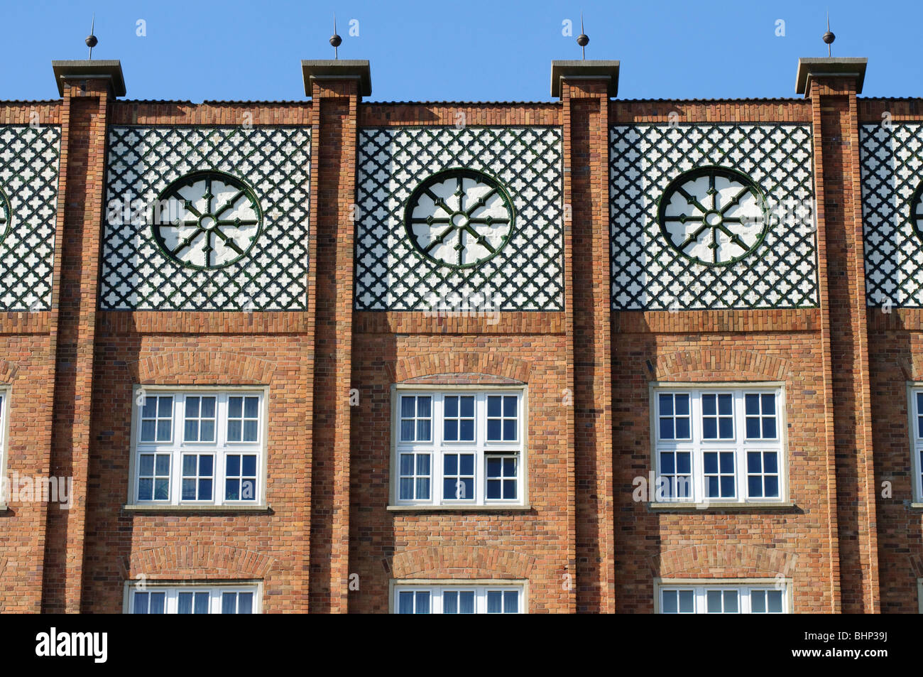 historical trade builing in Lange Strasse, old town, Rostock ...
