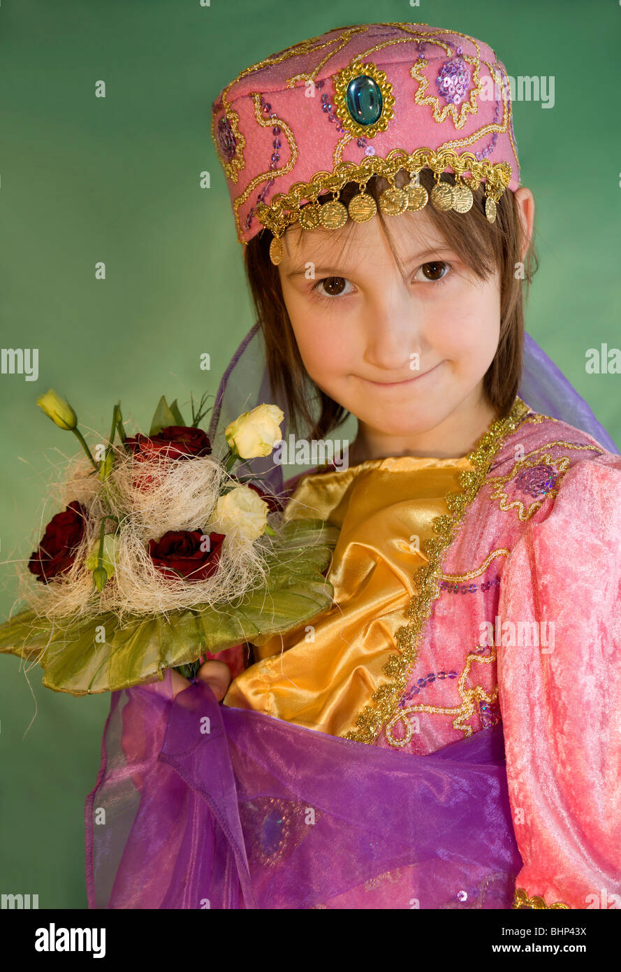 little girl in the carnival clothes Stock Photo - Alamy