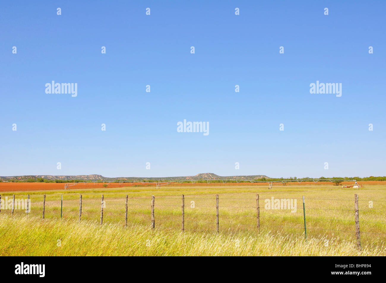 Ranch on Texas high plains Stock Photo Alamy