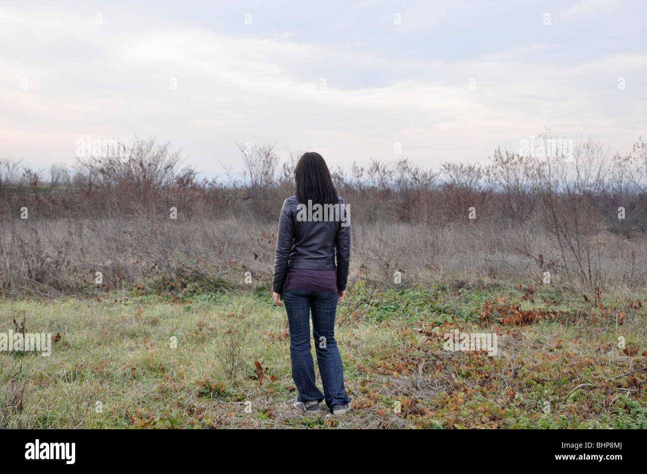 Person standing field field hi-res stock photography and images - Alamy