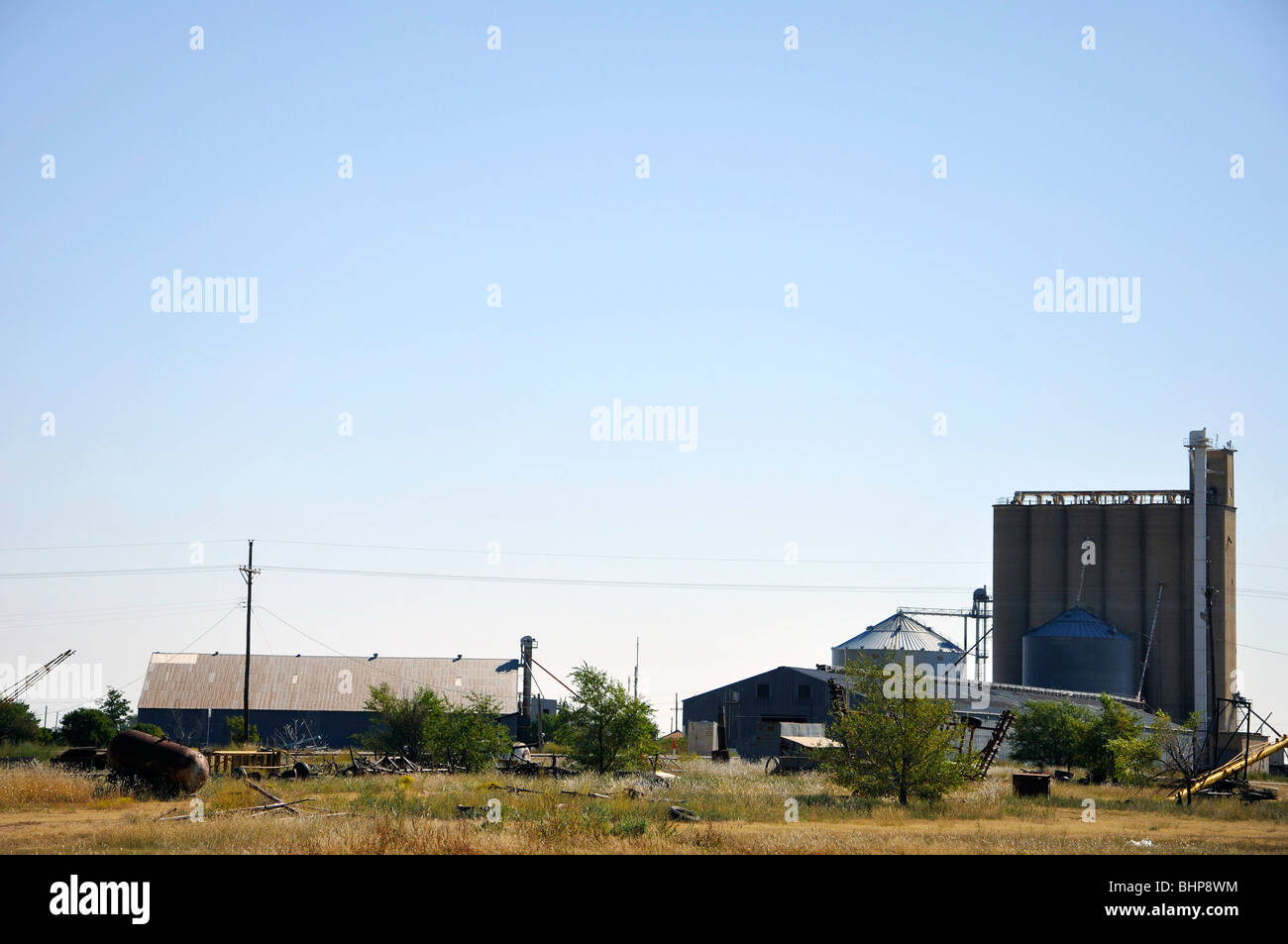 Grain elevator, Texas, USA Stock Photo Alamy
