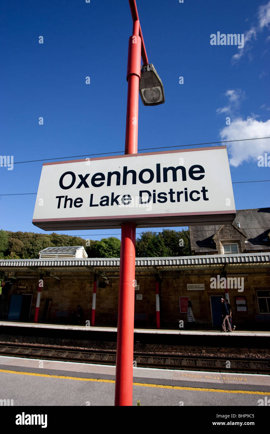 Oxenholme The Lake District Railway Station Stock Photo Alamy