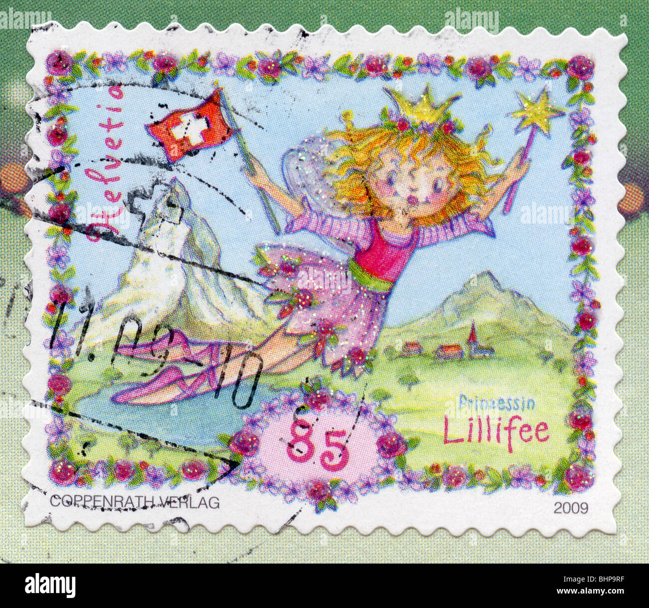 Switzerland postage stamp Stock Photo