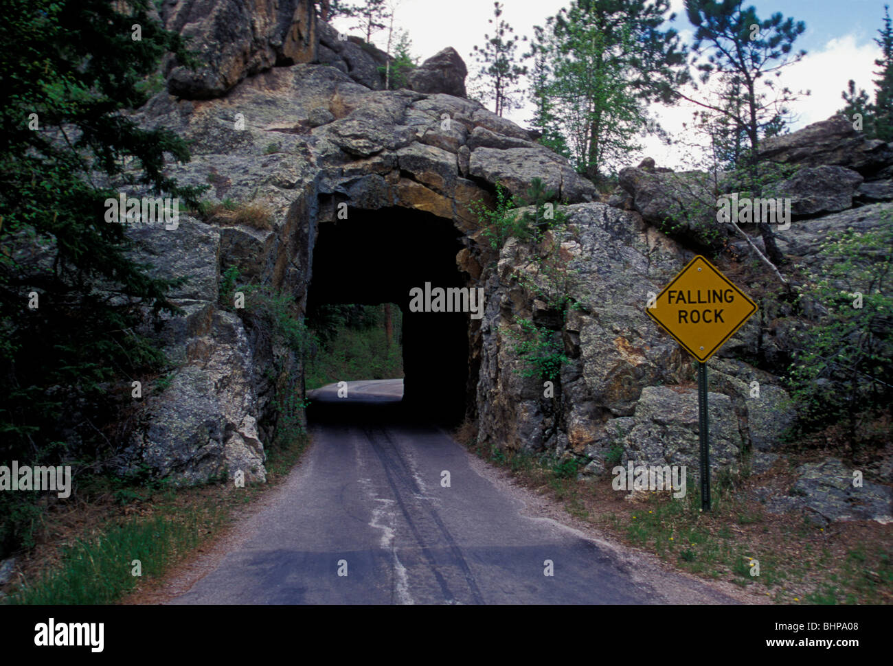 tunnel, pigtail bridge, along, Iron Mountain Road, Loop Scenic Byway