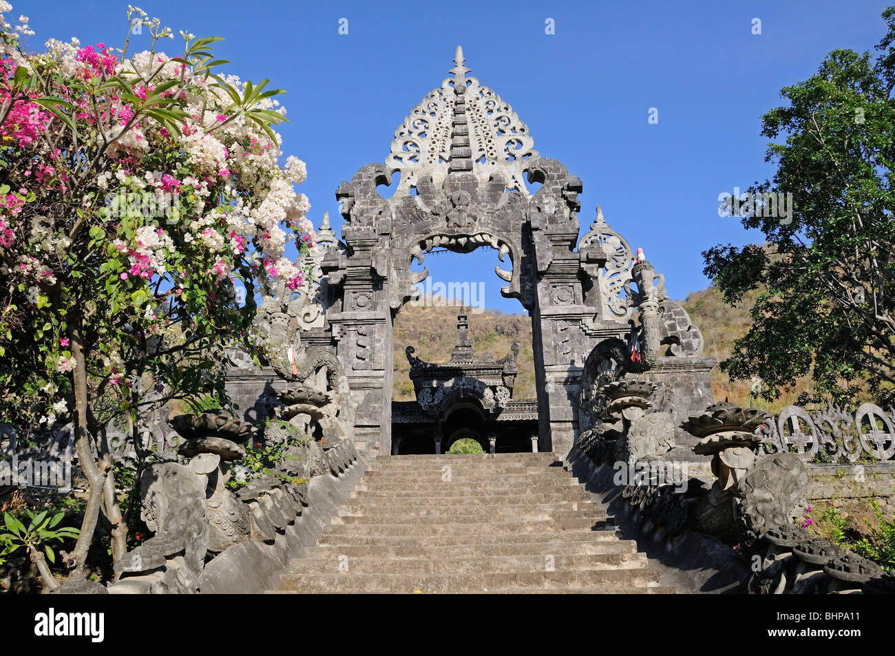 Balinese Hindu Temple, Melanting Temple, Pemuteran, Bali, Indonesia Stock Photo