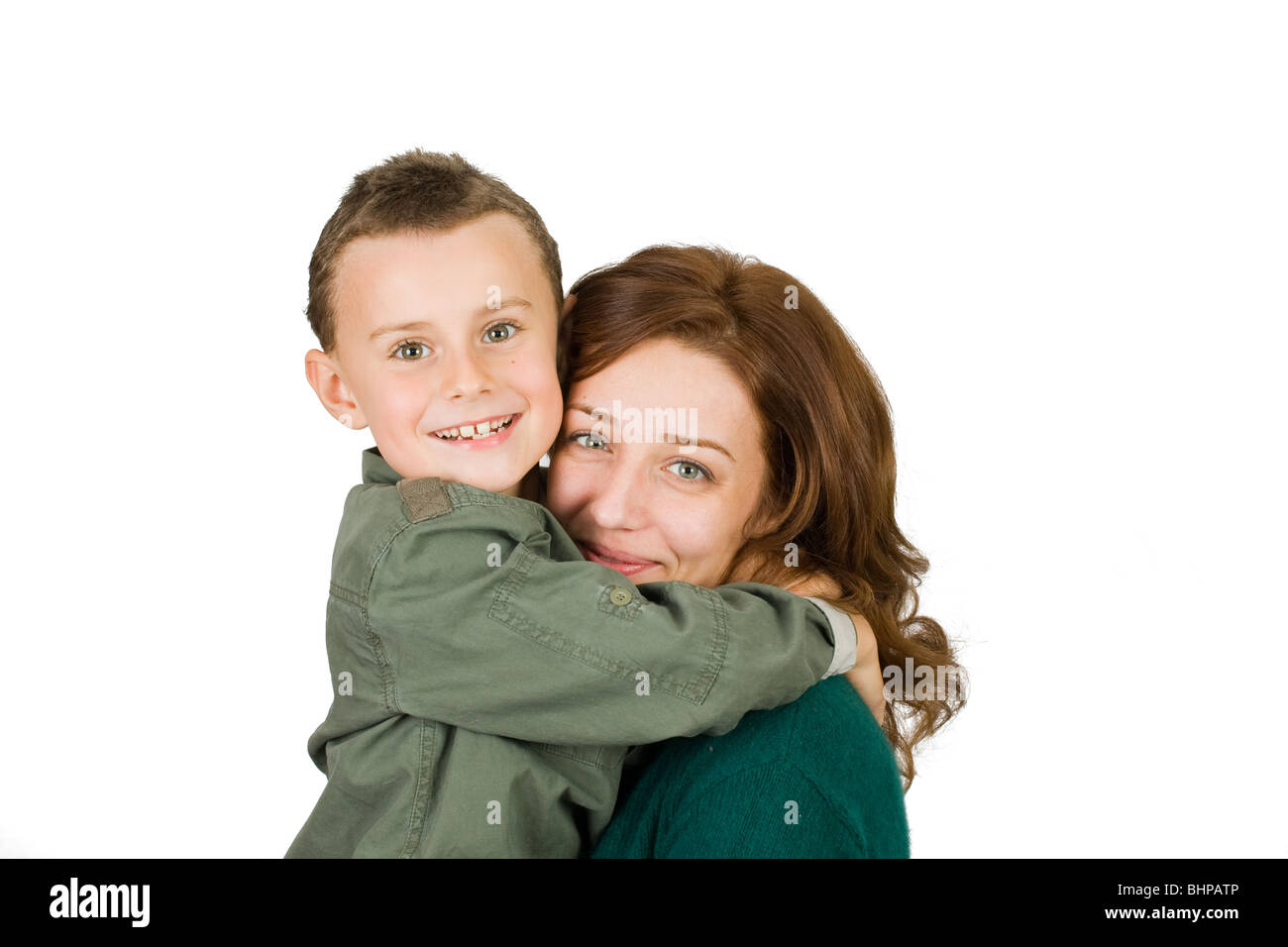 Mother holding in arms her cute son Stock Photo - Alamy