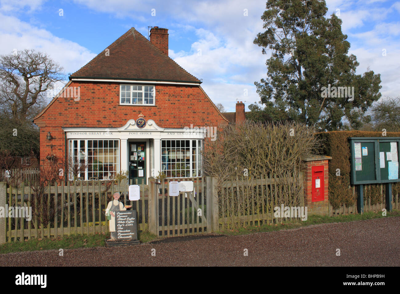 Post Office and General Store at the Crown Estate village in Windsor