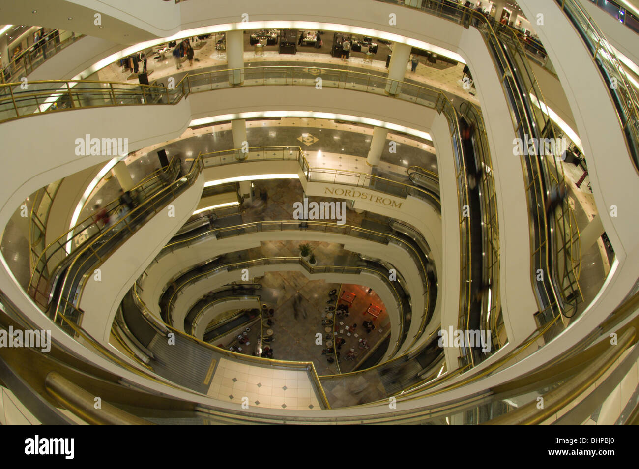 Atrium in San Francisco Centre shopping mall, San Francisco