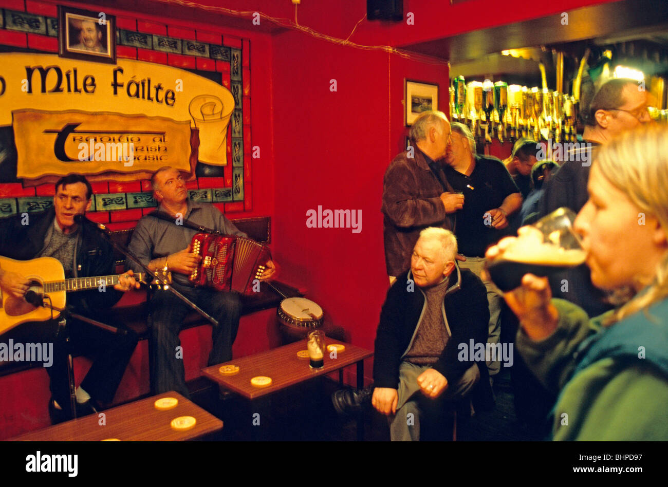 pub music, Donegal Town, Republic of Ireland Stock Photo