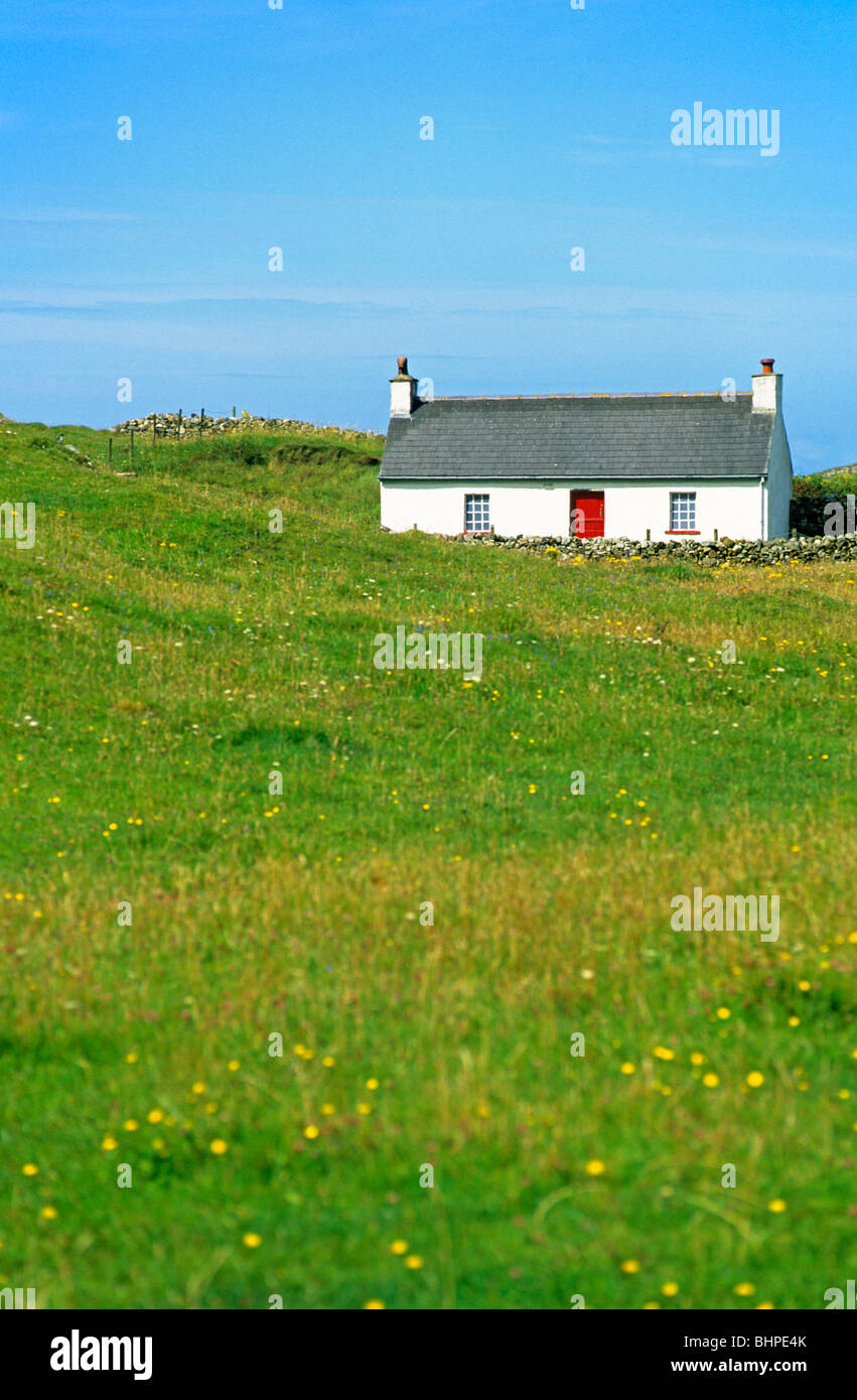 Irish Cottage, Co. Donegal, Republic of Ireland Stock Photo