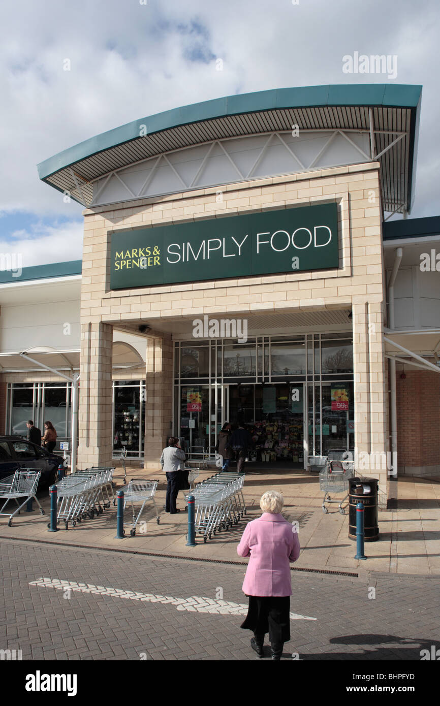 Marks & Spencer Simply Food store Stock Photo