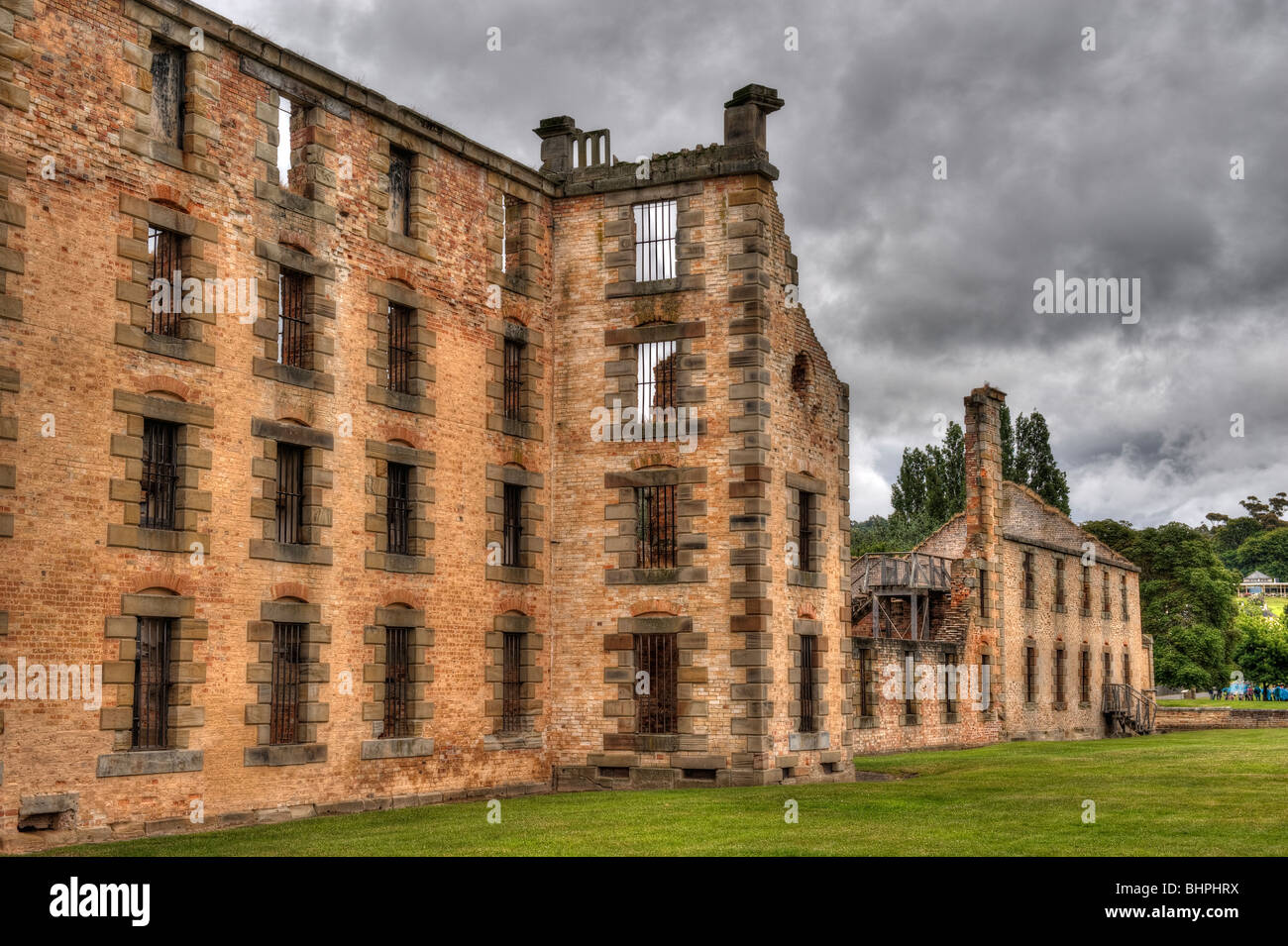 The Main Penitentiary Block, Port Arthur Penal Colony, Tasmania, Australia Stock Photo