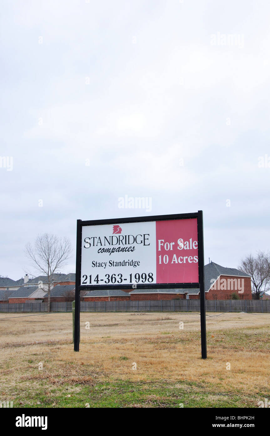 Land for sale, Dallas area, Texas, USA Stock Photo Alamy