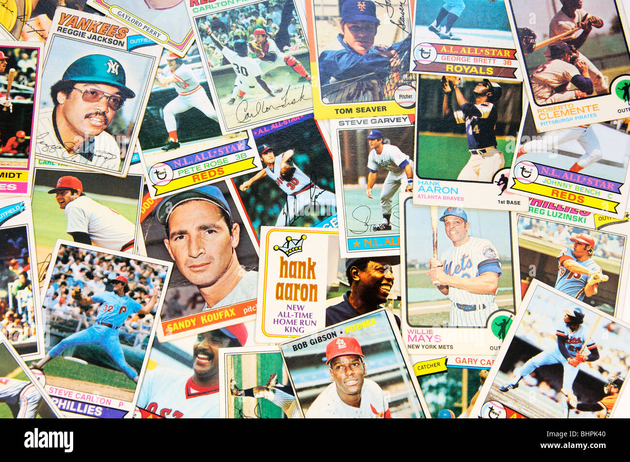 Baseball cards collection Stock Photo - Alamy