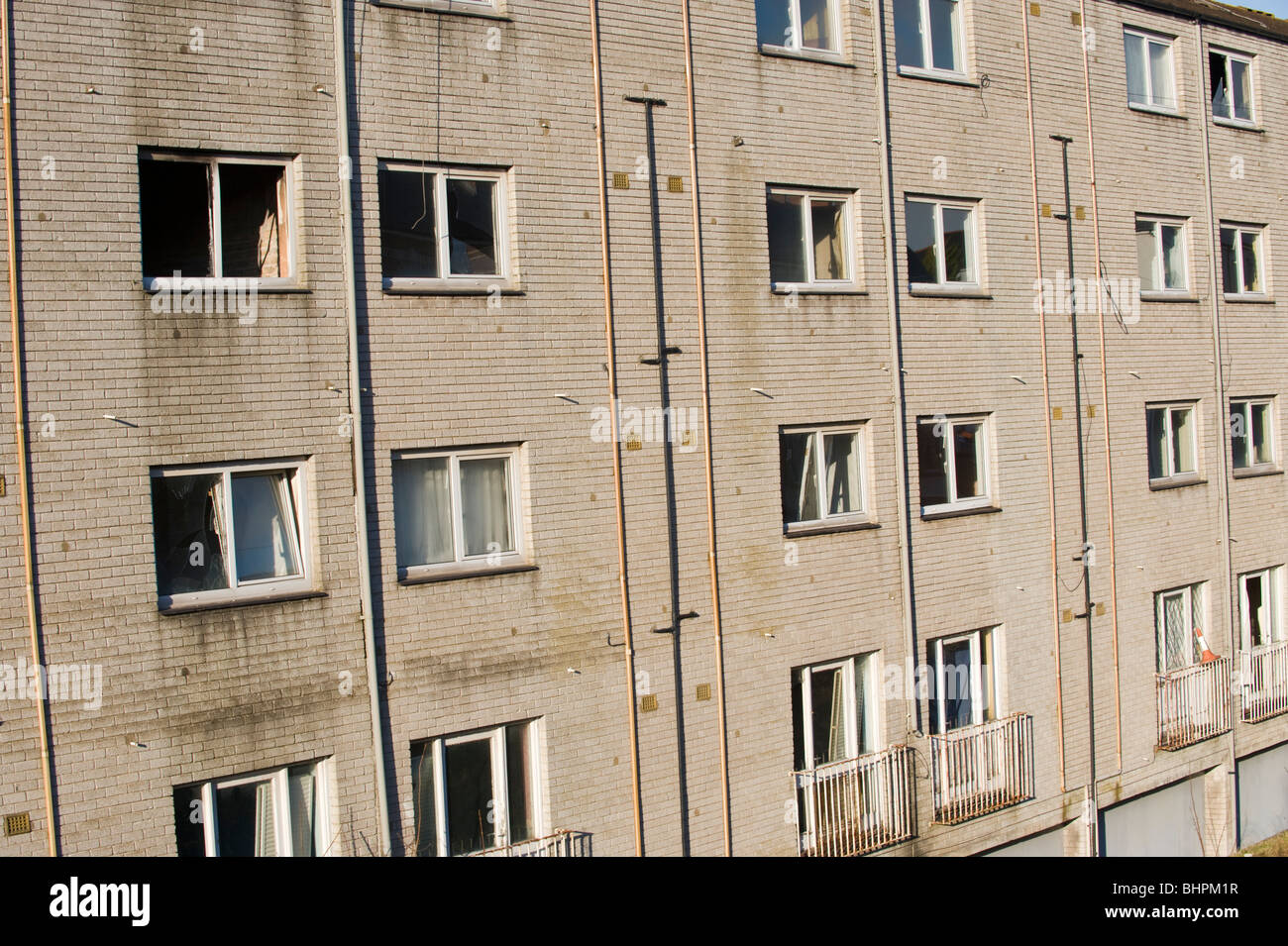 Derelict "Billy Banks" Estate of council flats now known as the Penarth