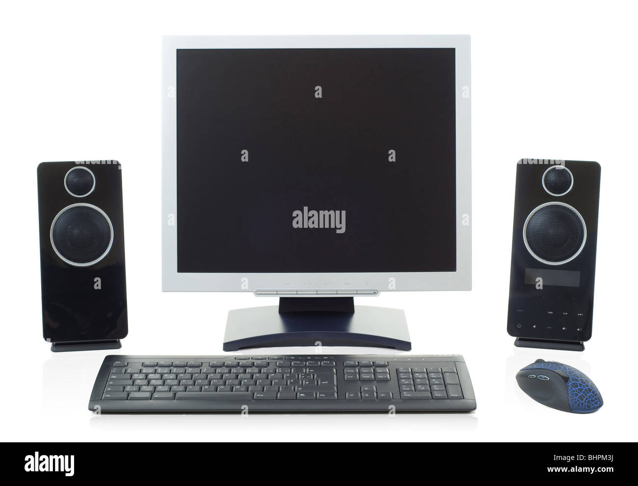 Modern Desktop Computer on a white background Stock Photo Alamy