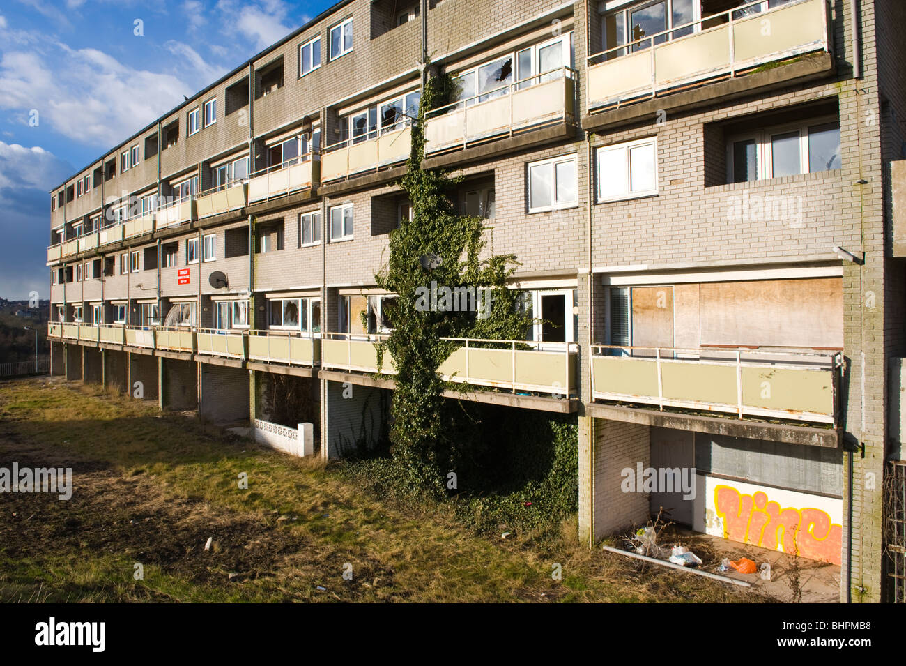 Derelict "Billy Banks" Estate of council flats now known as the Penarth Heights Regeneration