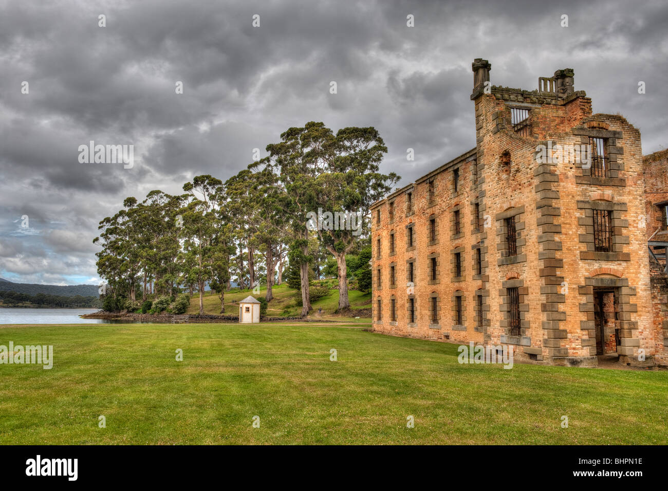 The Main Penitentiary Block, Port Arthur Penal Colony, Tasmania, Australia Stock Photo