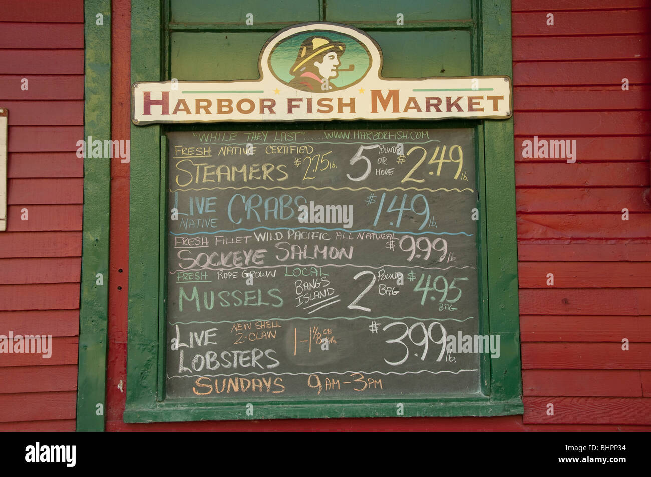 Maine, City of Portland, Famous Harbor Fish Market, Old Port District