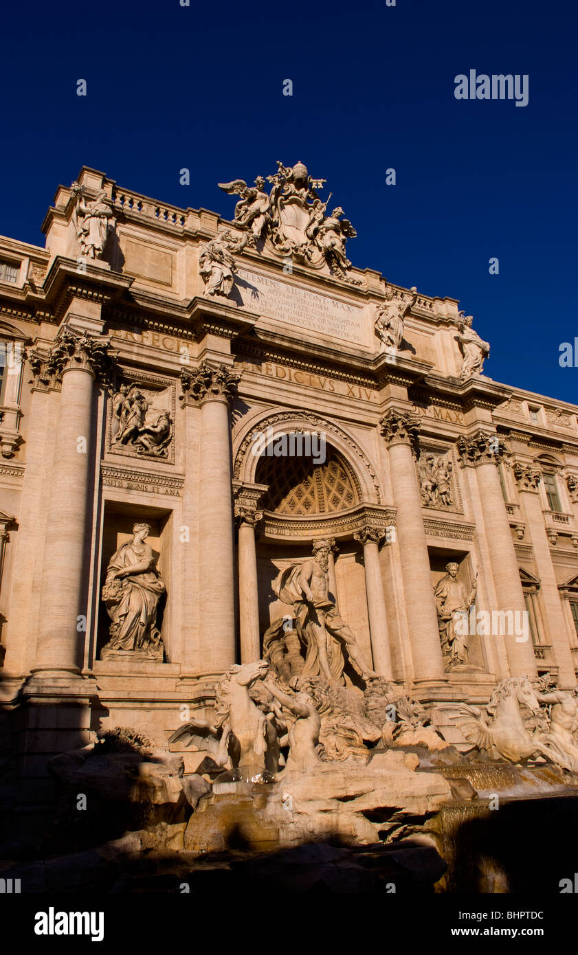 Famous trevi Fountain in Rome Italy with history of throwing coins in Europe Stock Photo Alamy