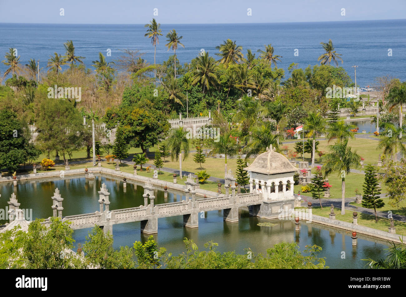 royal palace of the former king close to Amlapura, TAMAN SUKASADA, UJUNG WATER PALAST, Amlapura, Bali, Indonesia Stock Photo