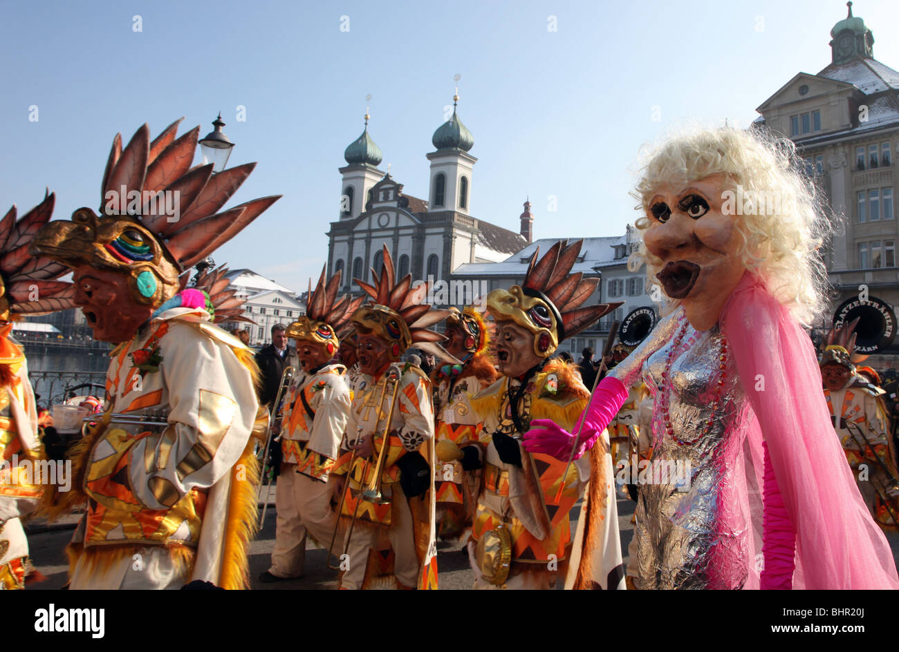 Lucerne Carnival parade Stock Photo Alamy