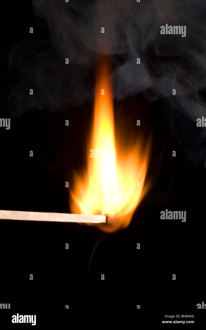 A lit match Stock Photo Alamy