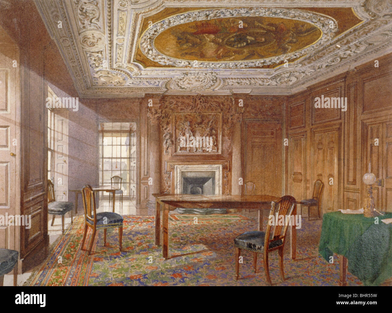 Oak panelling interior hi-res stock photography and images - Alamy