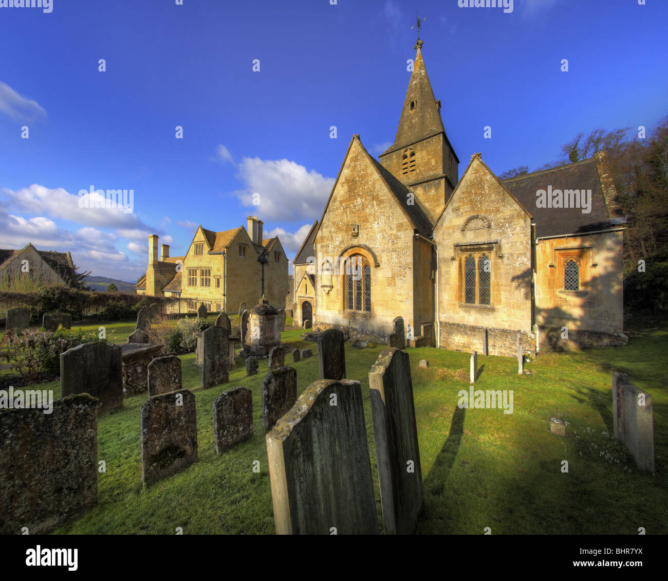GB - GLOUCESTERSHIRE: St.Michael's Church at Dowdeswell Stock Photo
