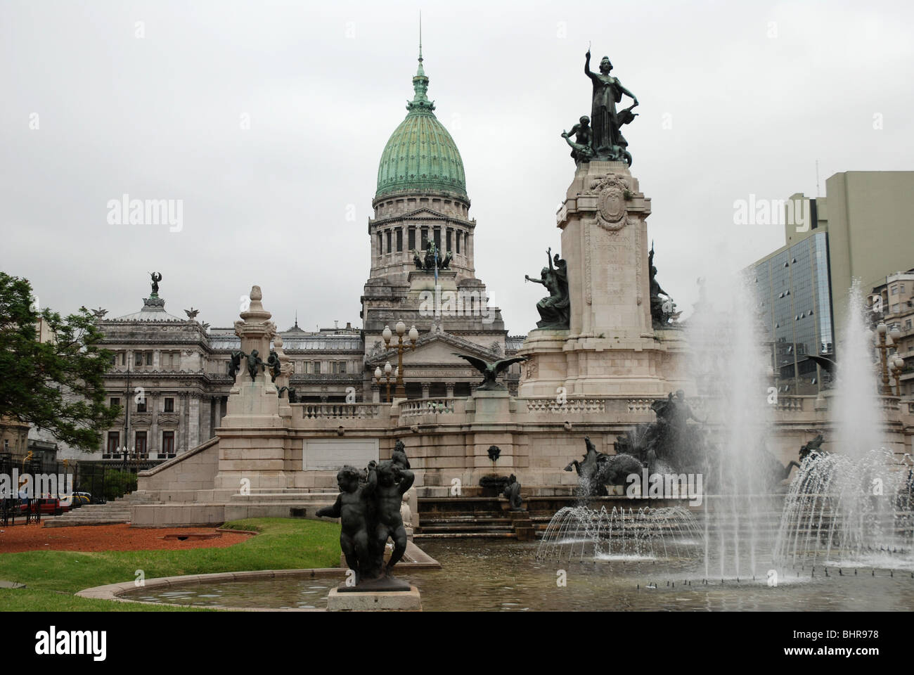 Congreso Nacional, the palace of the national congress in Buenos Aires Stock Photo