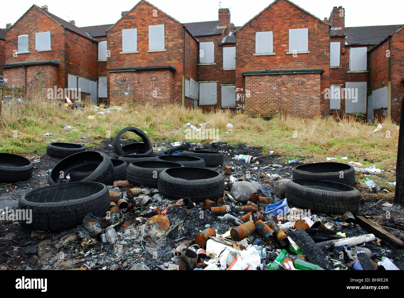 down council estate mansfield nottinghamshire run pleasley england alamy