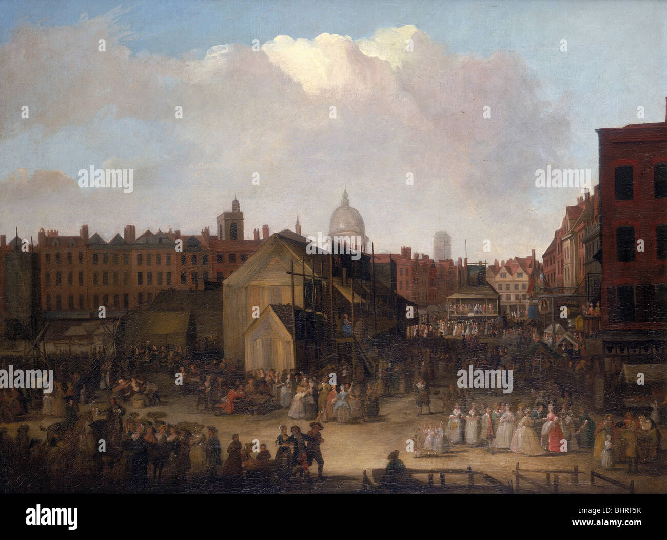 'St Bartholomew's Fair, Smithfield', (c1737-c1743?). Artist: Unknown Stock Photo