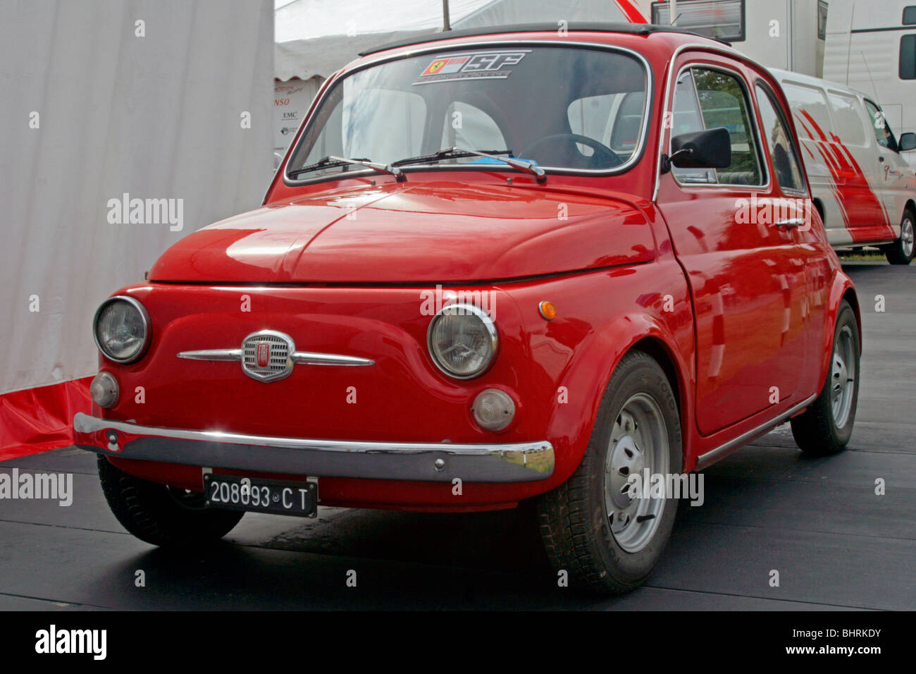 Fiat 500 Italian produced between 1957 and 1975. Stock Photo