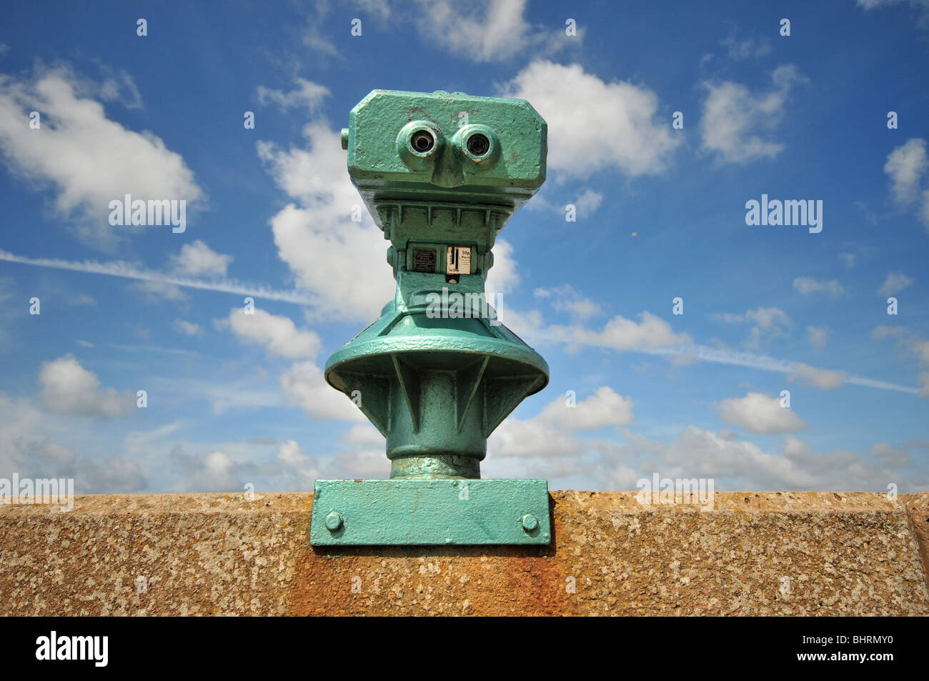 A coin-operated telescope Stock Photo - Alamy