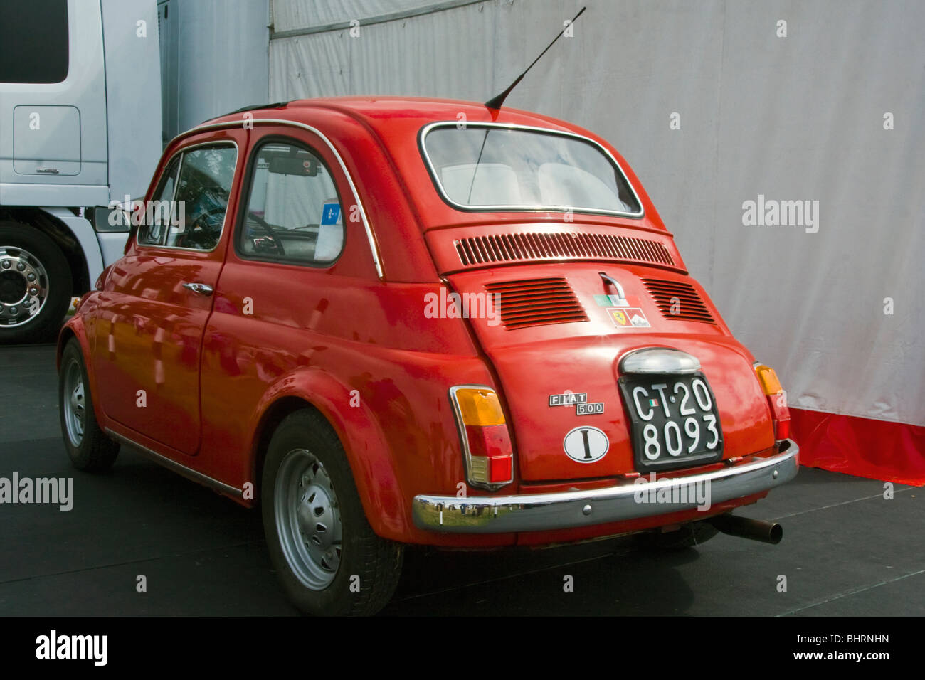 Fiat 500 Italian produced between 1957 and 1975. Stock Photo